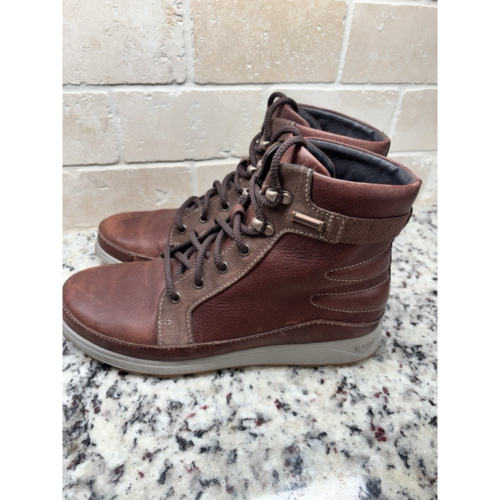 Chaco Brown Leather Lace-Up Ankle Boots